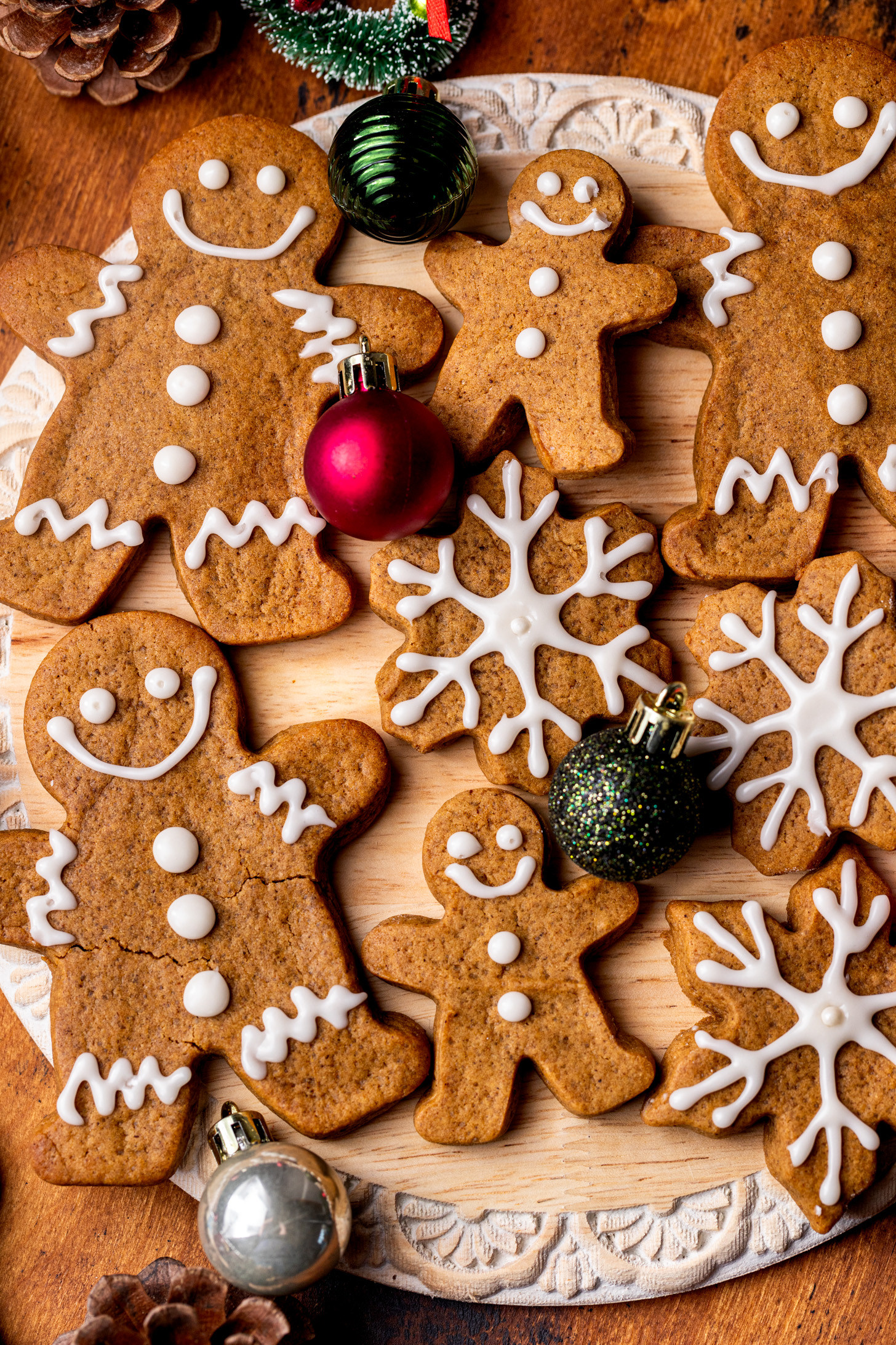 Pillowy Soft Gingerbread Cookies with Cinnamon Glaze